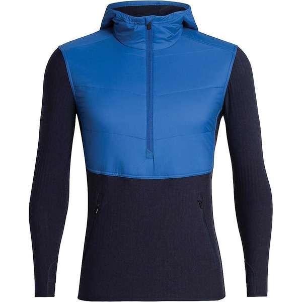 アイスブレーカー メンズ パーカー スウェット アウター Icebreaker Men S Descender Hybrid Ls Half Zip Hood
