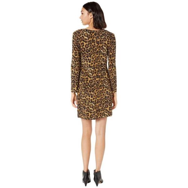 オンラインストアお値下のfurry レディースファッション ワンピーススーツ トップス レディース Leopard Dress ニコルミラー スーツ フォーマル ワンピース Long Sleeve 日本アウトレット の