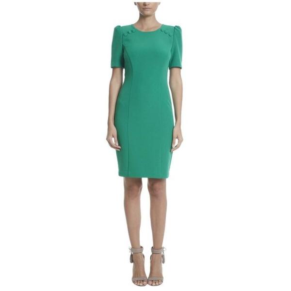 バッジェリーミシュカ レディース お得クーポン発行中 ワンピース トップス Shoulder Day Sheath Button