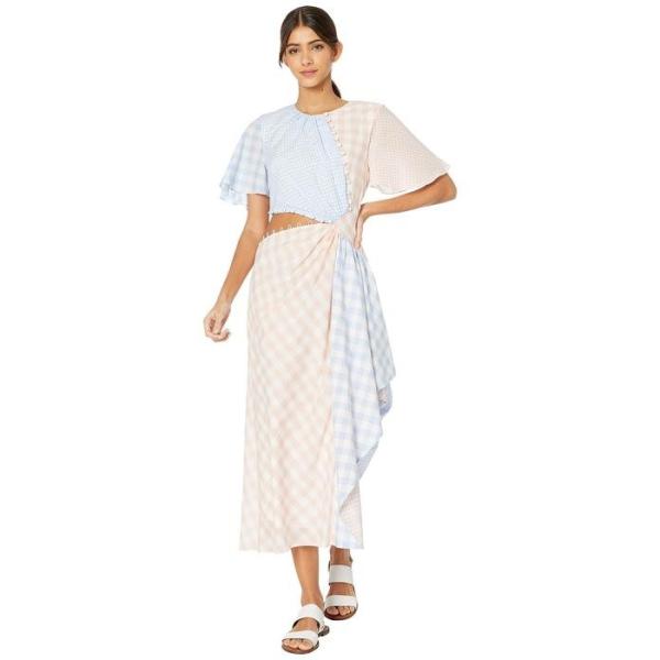 プラバルグラング レディース 輸入 ワンピース トップス Sleeve Dress Flutter Gingham