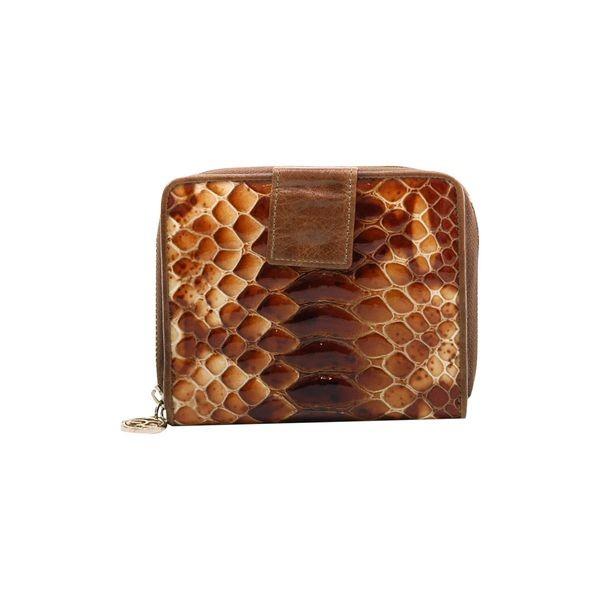 当店一番人気即納 ダセイン レディース 財布 アクセサリー Women S Snakeskin Zip Around Wallet With Gold Logo Emblem 最新情報