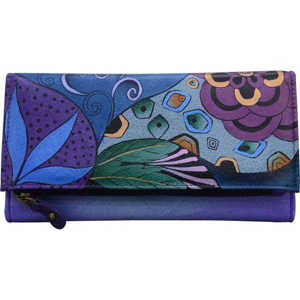 Hand レディース 財布 アクセサリー 財布 Fold レディース Painted その他財布 Three 10 Tribalp リビーダ Clutch Leather ショップ アンナバイアナシュカ 激安新品大特価