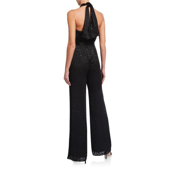 アレクシス レディース ジャンプスーツ Jumpsuit トップス Amary Jacquard レディース Halter Jumpsuit Amary 11 Black リビーダ ショップ激安 新作 最高級流行の