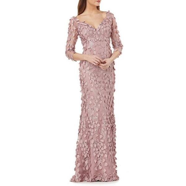 カルメンマークヴァルヴォ レディース ワンピース トップス Infusion V Neck Fleurette Gown Aogu Or Ug