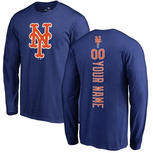 Tシャツ トップス ブランデッド Backer New York Sleeve Personalized メンズ ファナティクス Long Mets Personalized Backer Sleeve T Shirt 41 リビーダ ショップ