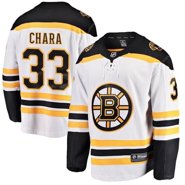 ファナティクス ブランデッド メンズ Tシャツ トップス Zdeno Chara Boston Bruins Away Breakaway Player Jersey Texascashandpawn Com
