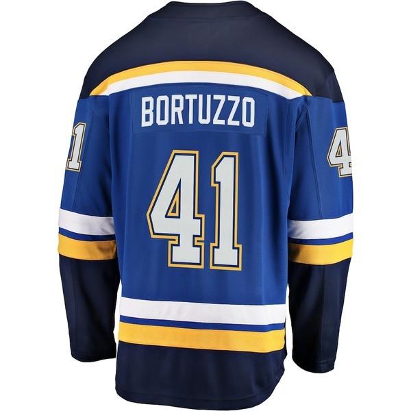 ファナティクス ブランデッド メンズ Tシャツ トップス Robert Bortuzzo St Louis Blues Fanatics Branded Breakaway Player Jersey Erhamah Com