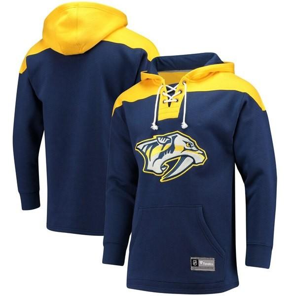 nashville predators lace up hoodie