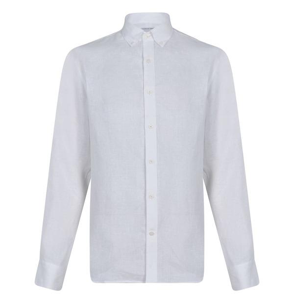 タイガー オブ スウェーデン メンズ シャツ トップス Tiger Of Sweden Textured Linen Shirt 71 As9463 White リビーダ Yahoo ショップ 通販 Yahoo ショッピング