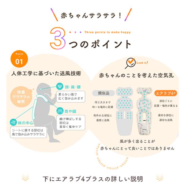 エアラブ3 ロリポップ ピーチクリーム 一度使用 熱中症対策 ベビーカー