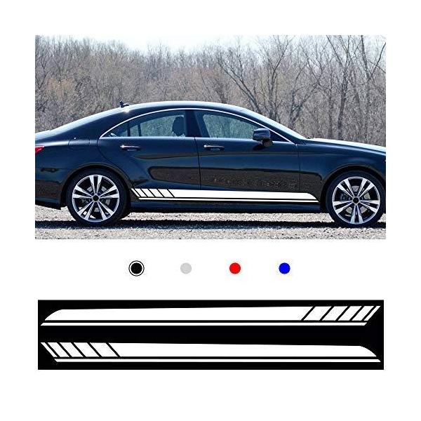 サイドストライプ デカール ステッカー に適用 B MW E90 E60 A4 B8 A5 カー オート ボディ ステッカー ロング ストラ?
