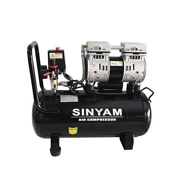 エアーコンプレッサー 静音 オイルレス 100V 大容量30L 車輪付き