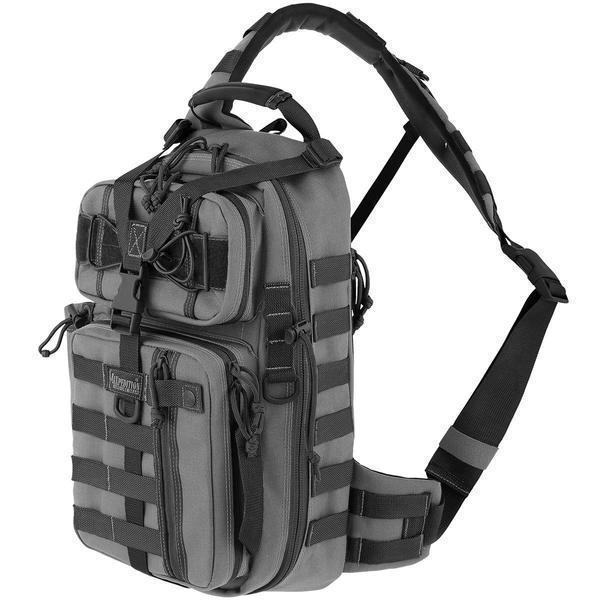 MAXPEDITION スリングバッグ Sitka Gearslinger [ ウルフグレー ][431w] MAXPEDITION スリングバッグ Sitka Gearslinger [ ウルフグレー ] 斜め