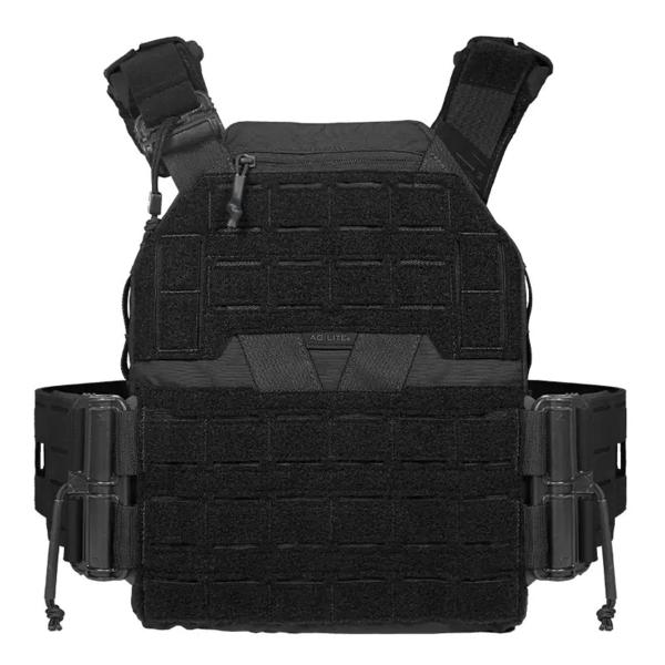 【実物新品】AGILITE K-ZERO ブラック (クイックリリース2個付) AGILITE 薄型プレートキャリア K-ZERO SF クイックリリース 8056.1