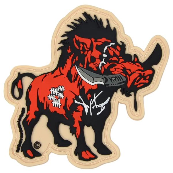 ミリタリーパッチ War Pig 戦争豚 ベルクロ式  ミリタリーワッペン アップリケ スリーブバッジ