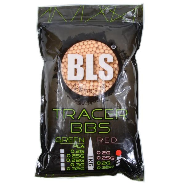 BLS 蓄光BB弾 0.2g レッド 1kg 約5000発 プラスチック製 ビーエルエス