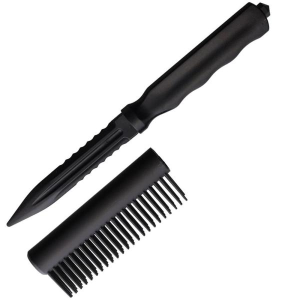 Novelty Cutlery ブラシナイフ  Personal Safety ガラスブレーカー付き [ ブラック ]