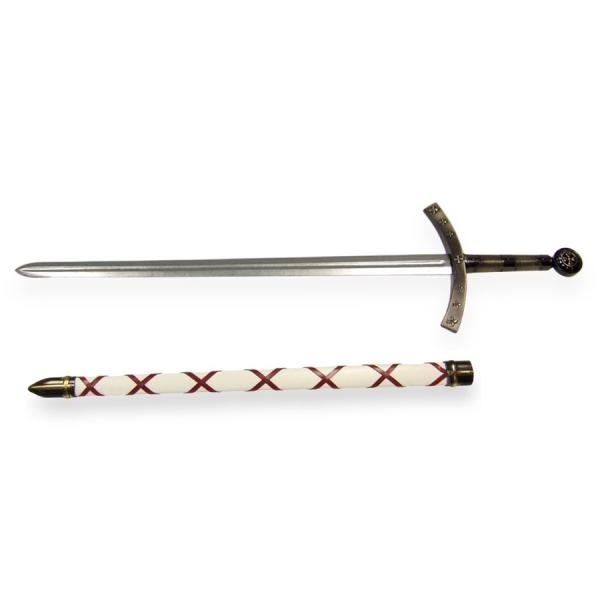 ●アンティーク調でありながらスタイリッシュな装飾のレプリカ剣●DENIXのフランスの十字軍でHugo de Payensが使用しモデルになった、ペインズスオードのレプリカ剣。フランスの紋章であるフルール・ド・リス呼ばれる花のモチーフが刻印、...