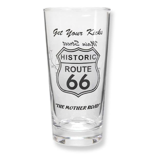 ●ルート66の標識と、その経路地図が描かれているロンググラス●グラスの側面にルート66の標識と、その経路地図が描かれているロンググラス。アメリカ雑貨好きにはたまらないアイテムです。●ロンググラスの詳細 サイズ(直径×高さ):約76×150m...