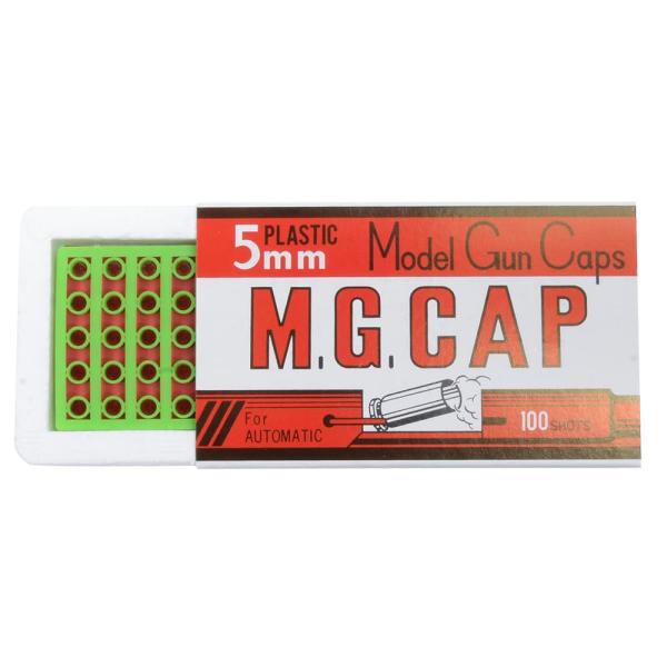 MGC/KSC モデルガン用キャップ火薬 M.G.CAP 5mm レッド 100発入り 発火