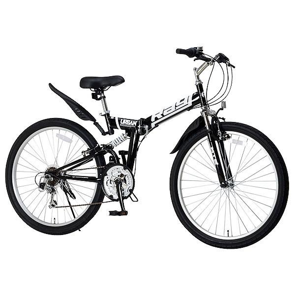 他サイト： 【直送 代引き不可】 OTOMO 折りたたみ自転車 Raychell MTB-2618RR 18段変速 ブラック 22325 [ ブラック ]の商品画像