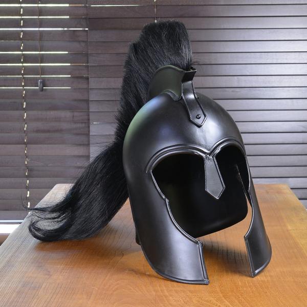 コリント式兜 古代ギリシャ 鎧兜 プルームヘルメット スチール