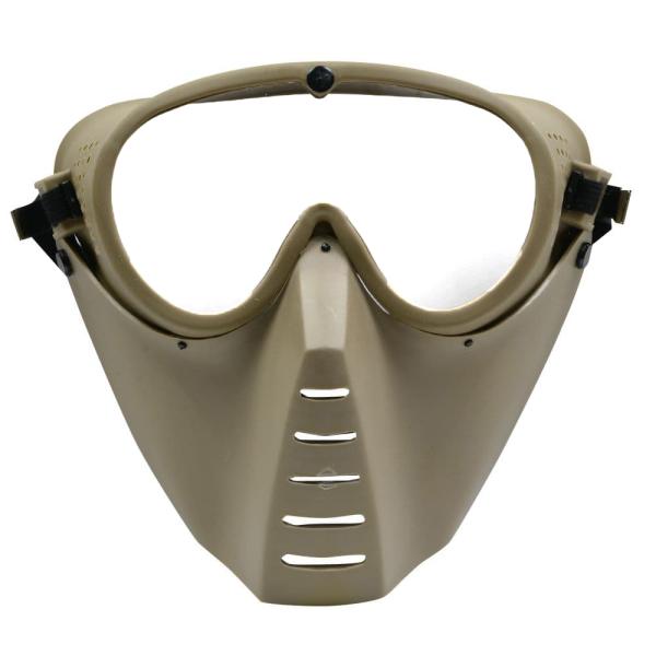 他サイト： SANSEI フルフェイスガード 曇り止め加工 透明レンズ 眼鏡対応 フリーサイズ [ タン ] サンセイ 保護面 GA-5-Nの商品画像