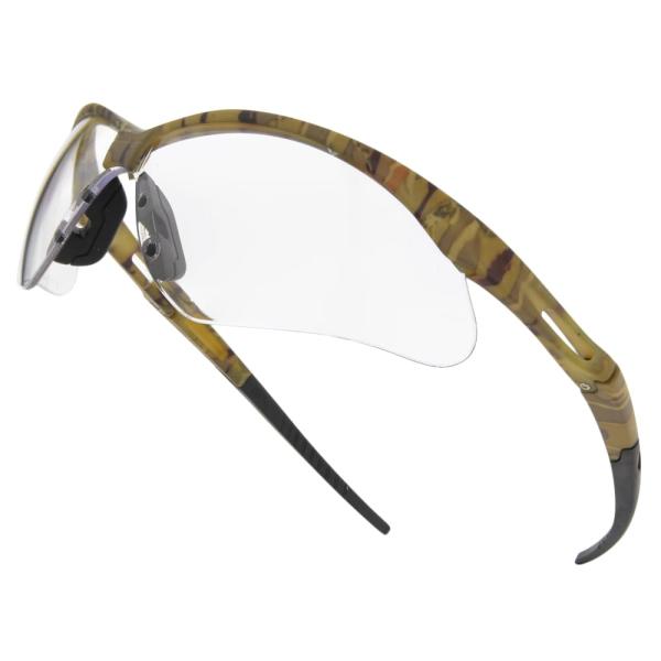 ●迷彩柄のフレームが印象的なタクティカルサングラス●迷彩柄が目を引くポリカーボネート製のフレームは内部を空洞にすることで大幅な軽量化を実現。長時間の着用でも快適なかけ心地を体感できます。レンズにメーカー独自のアンチスクラッチコーティングを施...