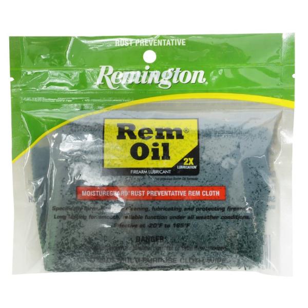 Remington 防錆潤滑布 クリーニングクロス Rem Oil入り レミントン レムオイル ガンオイル