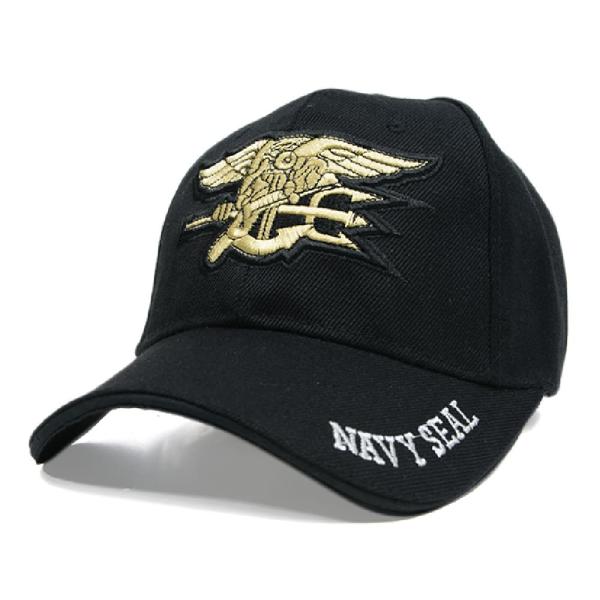 ベースボールキャップ NAVY SEAL 帽子 ロゴ入り 米国海軍特殊部隊