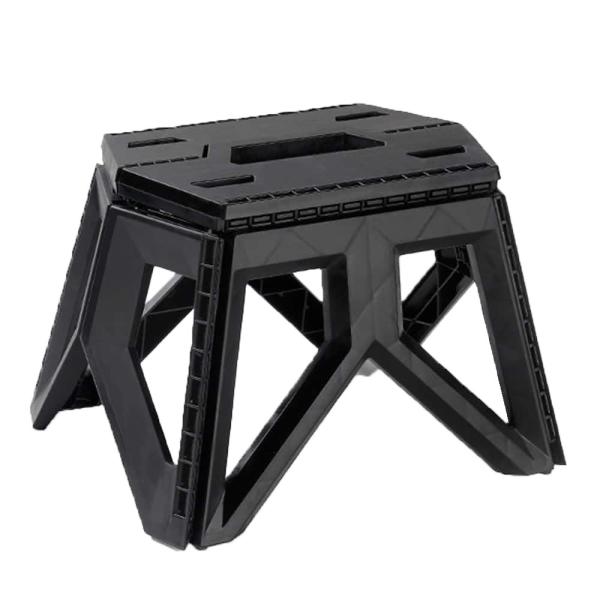 ●1ステップで折りたためるコンパクトで頑丈なポリマー製の踏み台●アウトドアでの使用に最適なポリマー製の踏み台。●ポータブルスツールの詳細 外寸(高さ×幅×奥行):約23×34×28cm、座面サイズ(縦×横):約20×29cm、収納時サイズ(...