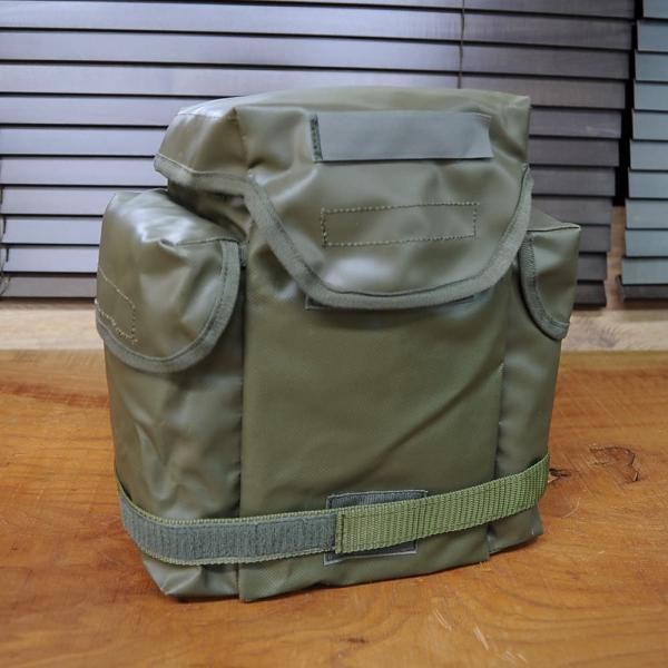 フランス軍放出品 ガスマスクバッグ ANP-VP-F1用 防水 PVC生地 [ 良い