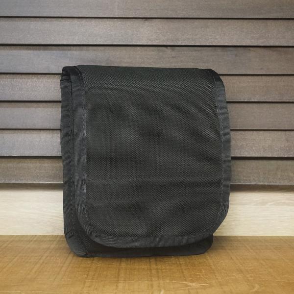 米軍放出品 ユーティリティポーチ AN/PAQ-4収納用 ALICEクリップ 仕切り付き ブラック [ デッドストック ]