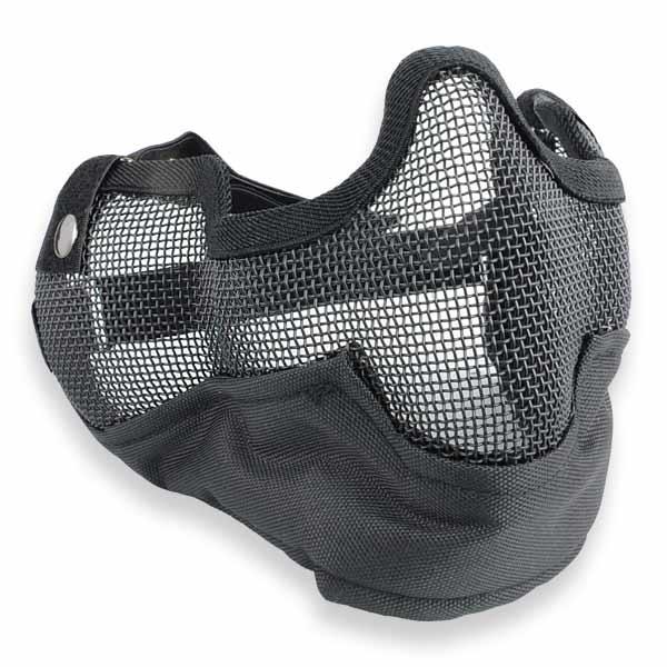 ●サバゲー時の顔の保護に役立つ、スチールメッシュのハーフフェイスガード。メッシュタイプとなっているので息がしやすく、耐久性のあるスチールメッシュを使用しており、丈夫な作りとなっています。 ●フェイスマスクの詳細 サイズ 内寸 縦 約15cm...