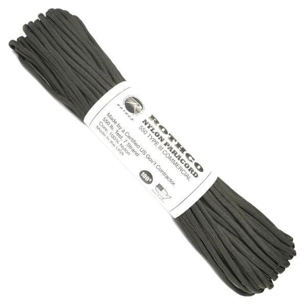 ●ロスコ社のミリタリーカラー550パラコード。●ミリタリーブランドROTHCO(ロスコ)社の550パラコード。ミリタリーカラーの代名詞ともいえるオリーブドラブ。単色なので他の物と合わせやすく幅広く使えます。●パラコード の詳細 グレード：商...