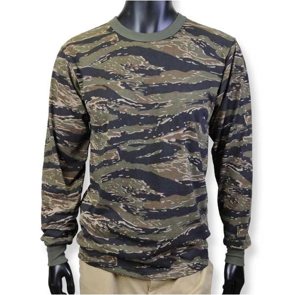 Bristol カモフラージュ長袖カットソー L ROTHCO（ロスコ） Rothco Tシャツ 長袖 タイガーストライプカモ 66787