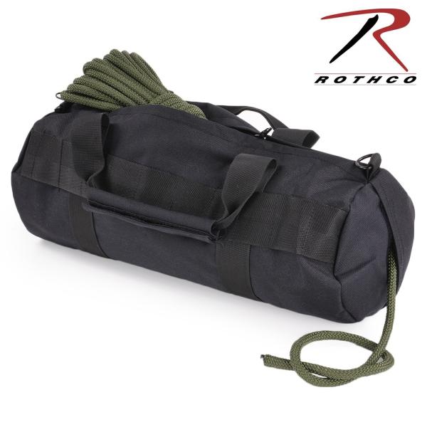 Rothco ラペリングバッグ 8170 ブラック レスキュー 登山道具 ラペリング用具 | ラぺリングバッグ ロープバッグ