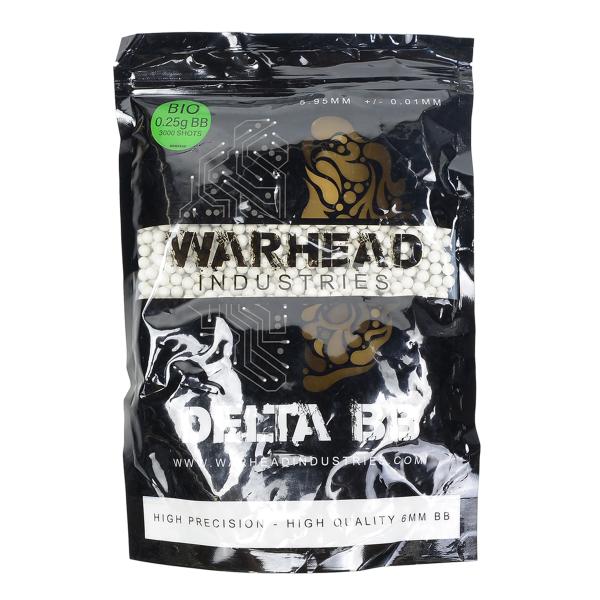 サバゲー　ガンパワー　BB弾　バイオ WARHEAD バイオBB弾 0.25g 3000発 バイオビービー弾 バイオ弾 サバゲー