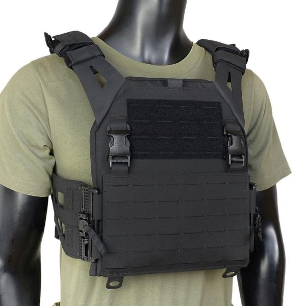 ウォーリアーアサルトシステム プレートキャリア ブラック レーザーカット Warrior Assault Systems プレートキャリア LPC V2 レーザーカット W
