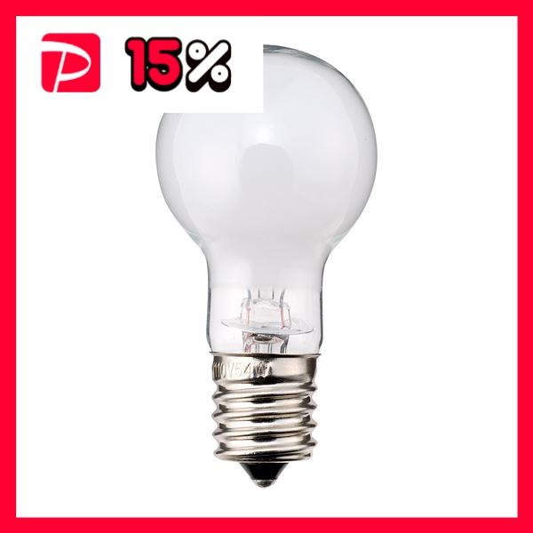 まとめ） TANOSEE ミニクリプトン電球 40W形 E17口金 ホワイトタイプ 1