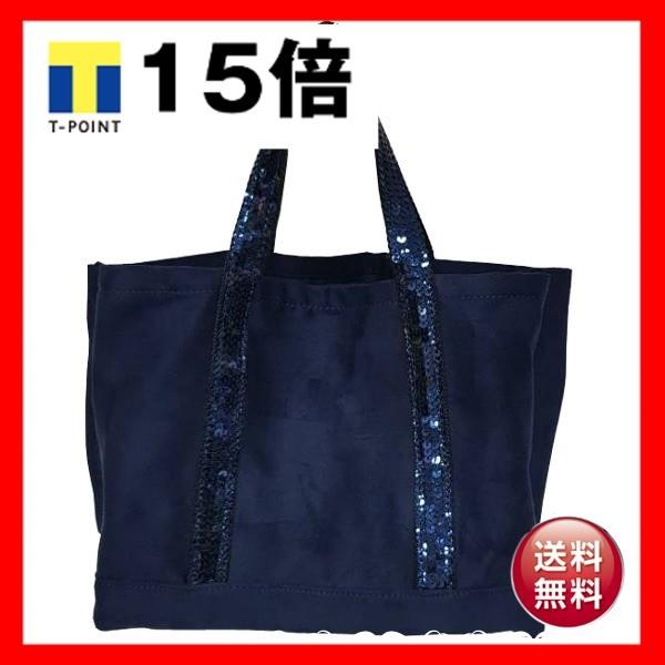 キラキラスパン付 ファッション 3つの仕切り付 キャンバストートバッグl ネイビー 3つの仕切り付 Ds りぼるばー67 店