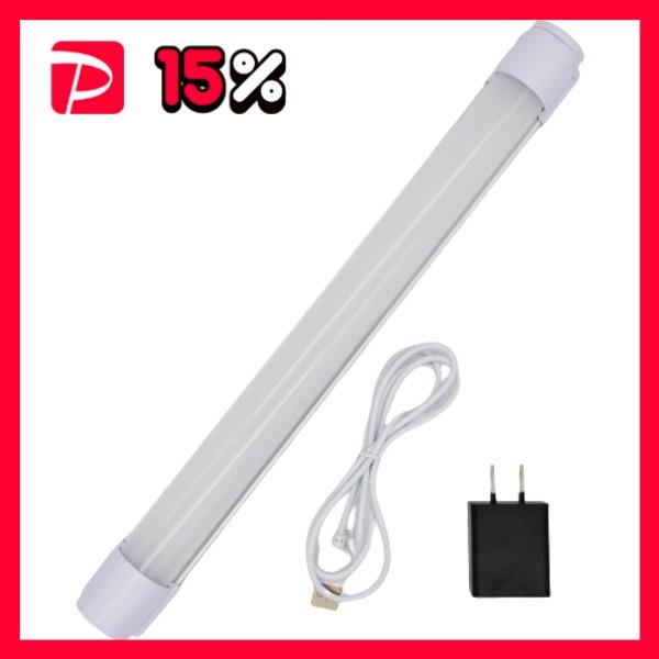 充電式 蛍光灯型 作業灯/照明器具 320mm マグネット付き 防水規格IP54