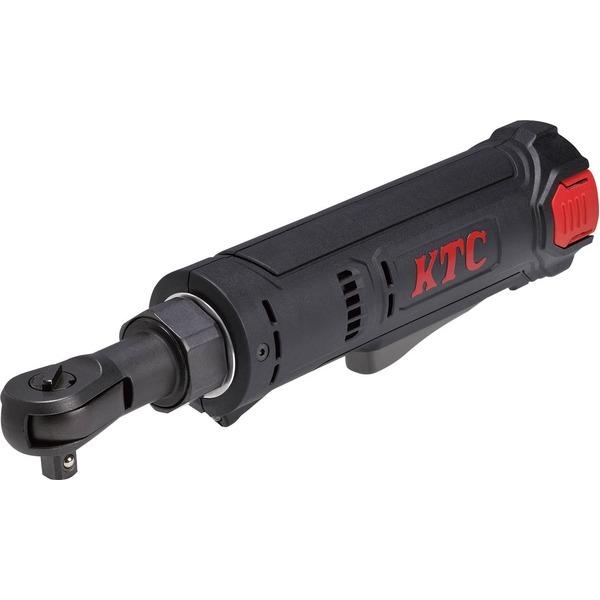 KTC 京都機械工具 9.5SQ エンジンルーム 外装外し向け 最大トルク34Nm 7.2V コンパクトタイプ コードレスラチェットレンチセット 全長253mm 軽量750g JTRE310