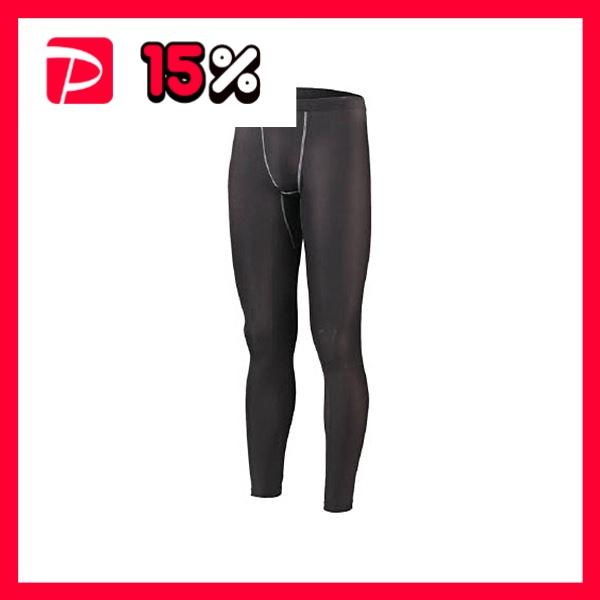 まとめ) おたふく手袋 BTパワーストレッチ ロングタイツ ブラック LL