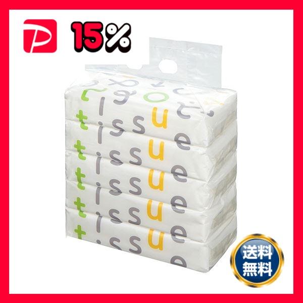 TANOSEEソフトパックティッシュ Funny Line 150組／個 1セット（60個
