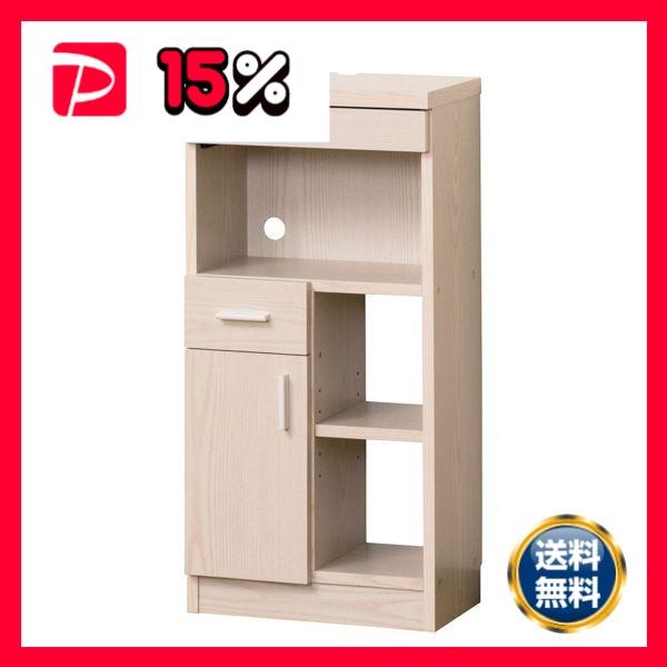 NEWルーター収納 約幅40cm 白木目 完成品 : りぼるばー67 Yahoo!店