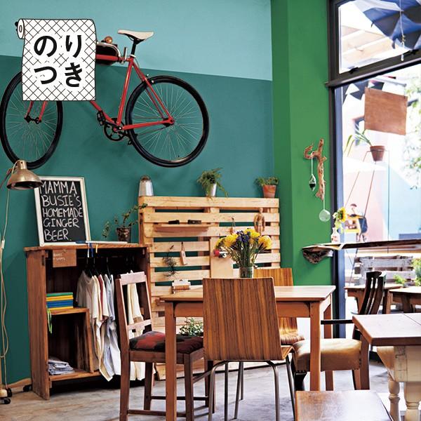壁紙 のり付き グリーンの壁紙 緑の壁紙 トキワ パインブル 17 巾92cm X 1m単位 切り売り 壁紙以外の商品と同梱不可 数量1で1m リウォール 通販 Paypayモール