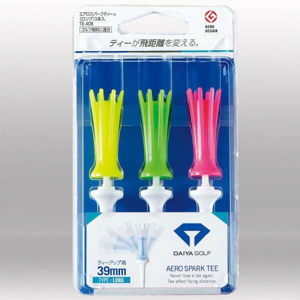 (未使用･未開封品)　ダイヤ(DAIYA) ゴルフティー エアロスパークティー ロング カラー TE-408 gsx453j DAIYA GOLF ゴルフ ティー エアロスパークティー AEROSPARKTEE