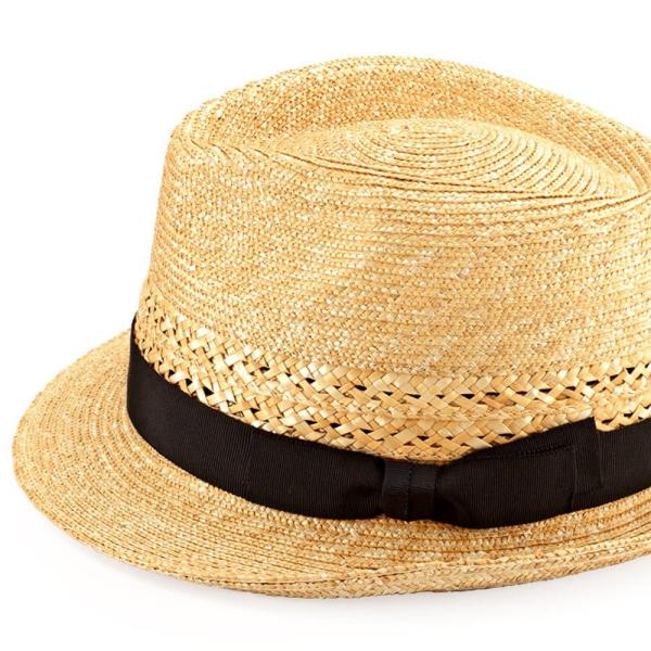 田中帽子 Tim O ティメオ メッシュ 中折れ 麦わら帽 59cm 中折れ ハット 麦わら帽子 リボン 麦わら 紳士 婦人 男性 Paogit Ru