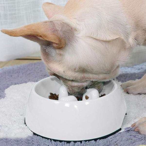 Superdesign 犬猫用ボウル ペット食器 早食い防止 食事 滑り止め 小中型犬用 給餌器 洗いやすい ペット皿 ゆっくり食べる食器 Corkscrewerreport Com